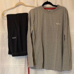 Tumi Heather Gray Shirt and Charcoal Pants Sleep Set